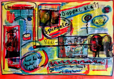 Collages getiteld "Die Würde der Kunst…" door Gerhard Pollheide, Origineel Kunstwerk, Collages