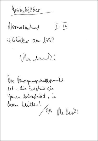 Schilderij getiteld ""Deckblatt Normalzu…" door Gerhard Pollheide, Origineel Kunstwerk, Inkt