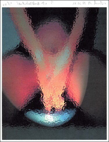 Druckgrafik mit dem Titel ""o. T. F"" von Gerhard Pollheide, Original-Kunstwerk, Digitaldruck
