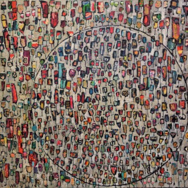 Pintura titulada "VERRES RUSSES" por Germain Henneka, Obra de arte original, Acrílico