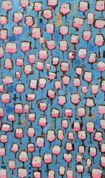 "verres de rosé sur…" başlıklı Tablo Germain Henneka tarafından, Orijinal sanat, Akrilik
