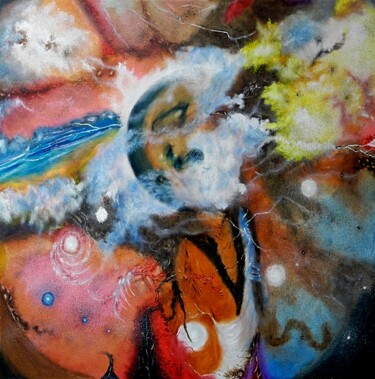 Malarstwo zatytułowany „Magellanic Clouds” autorstwa German Bradley, Oryginalna praca, Olej