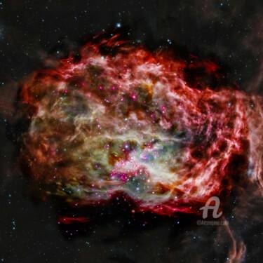 「Flame Nebula」というタイトルの写真撮影 Germaneartによって, オリジナルのアートワーク, デジタル