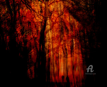 Arte digital titulada "Escape from the red…" por Germaneart, Obra de arte original, Pintura Digital