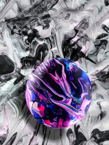 Digitale Kunst getiteld "Acrylic Ball" door Germaneart, Origineel Kunstwerk, 2D Digital Work