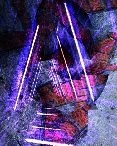 Arte digitale intitolato "Purple Rain 2" da Germaneart, Opera d'arte originale, Lavoro digitale 2D