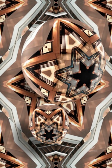 Digital Arts titled "Kaleidoscopic Drop" by Germaneart, Original Artwork, 2D Digital Work