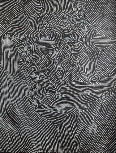 Digital Arts titled "Quantum waves" by Germaneart, Original Artwork, Gel pen