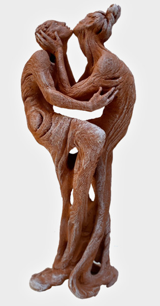Escultura titulada "Simbiosi" por Mirella Gerosa, Obra de arte original, Terracota
