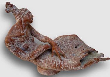 Sculptuur getiteld "Attesa" door Mirella Gerosa, Origineel Kunstwerk, Terra cotta