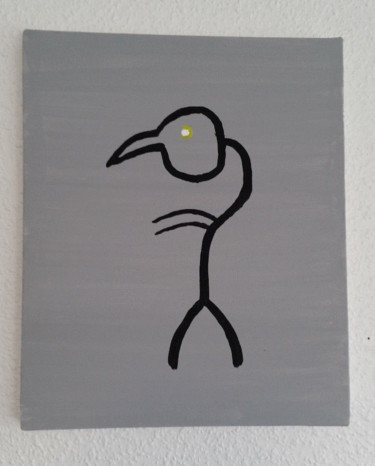 Pintura titulada "Abstraktes Vogelmot…" por Sven Gerrlich, Obra de arte original, Acrílico