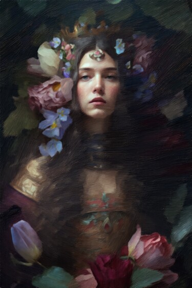 Digital Arts titled "Nyx , Goddess of ni…" by Gerry Martinez, Original Artwork, AI generated image