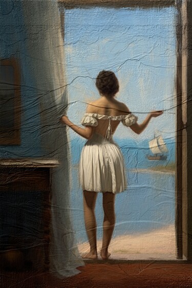 Artes digitais intitulada "Sofia The Traveler…" por Gerry Martinez, Obras de arte originais, Pintura digital