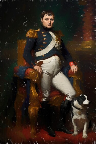 Digital Arts titled "The Emperor Napoleon" by Gerry Martinez, Original Artwork, Digital Painting