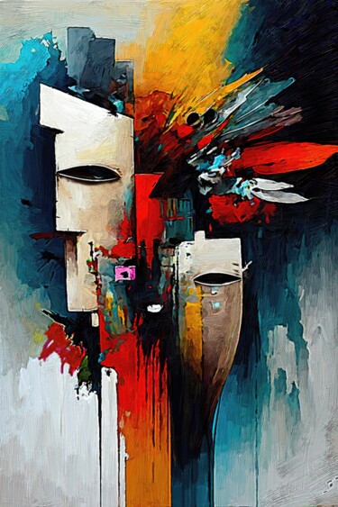 数字艺术 标题为“Abstract 1” 由Gerry Martinez, 原创艺术品, 数字油画