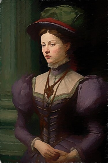 Digital Arts titled "Catherine de Medici…" by Gerry Martinez, Original Artwork, Digital Painting