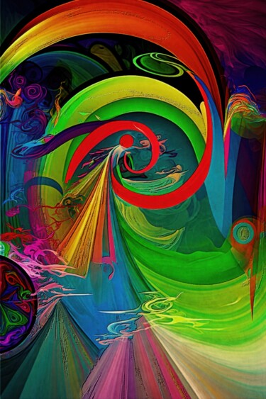 Цифровое искусство под названием "Abstract 2" - Gerry Martinez, Подлинное произведение искусства, Цифровая живопись