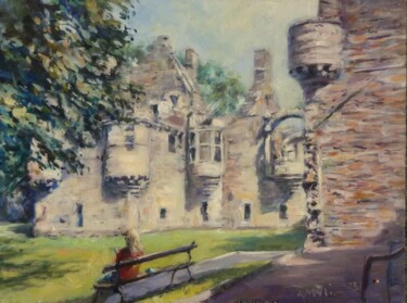Pittura intitolato "Castle Garden" da Gerry Miller, Opera d'arte originale, Olio