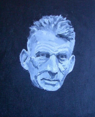 Painting titled "Beckett" by Gerry Taylor, Original Artwork, Oil