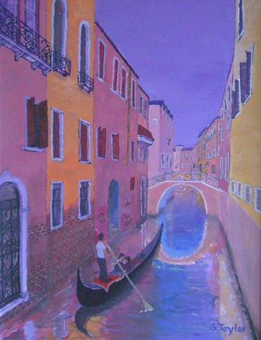 Painting titled "Venice" by Gerry Taylor, Original Artwork, Oil