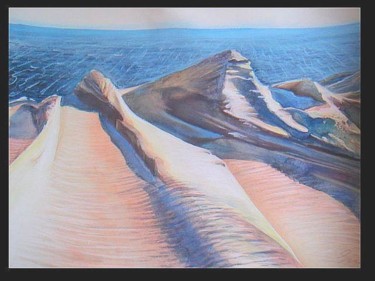 Painting titled "Blue sand-dune" by Gervike, Original Artwork