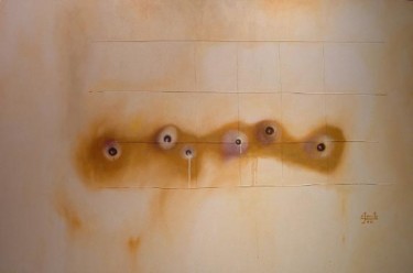 Картина под названием "mirando dentro de m…" - Gerville Larsen, Подлинное произведение искусства, Масло