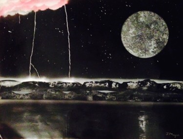 Pintura titulada "Paisaje del rayo" por Juan Magan, Obra de arte original, Pintura al aerosol