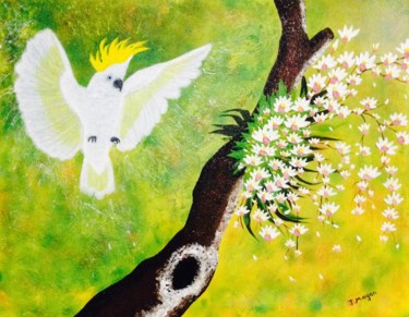 Painting titled "Vuelo libre" by Juan Magan, Original Artwork, Acrylic