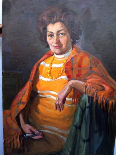 Painting titled "Amalia" by Gevorg Avagyan, Original Artwork