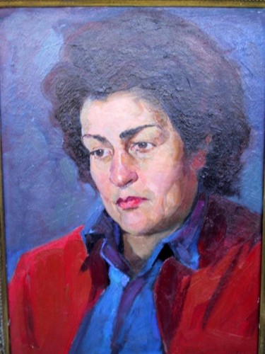 Painting titled "My wife" by Gevorg Avagyan, Original Artwork
