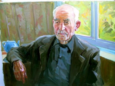 Painting titled "Agassi's portrait" by Gevorg Avagyan, Original Artwork