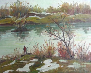 Painting titled "Spring" by Gevorg Avagyan, Original Artwork