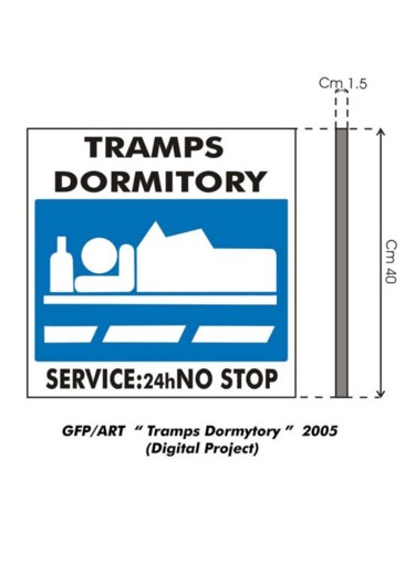 Arte digitale intitolato "Tramps Dormitory" da Gianfranco Pulitano, Opera d'arte originale