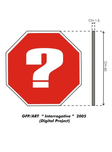 Arte digitale intitolato "Interrogative" da Gianfranco Pulitano, Opera d'arte originale