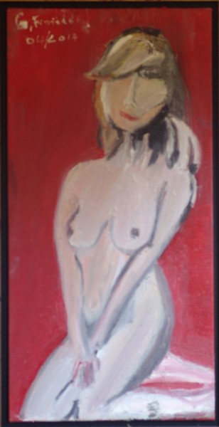 Painting titled "Coralie" by Gilbert Froissard, Original Artwork