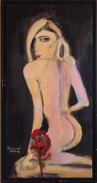 Painting titled "Celine" by Gilbert Froissard, Original Artwork
