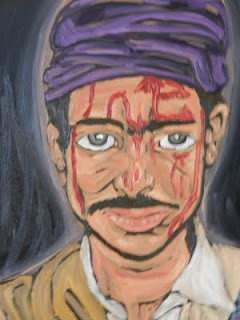 Painting titled "Afghan" by Ggf, Original Artwork, Oil