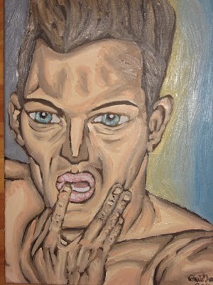 Painting titled "Model 2" by Ggf, Original Artwork, Oil
