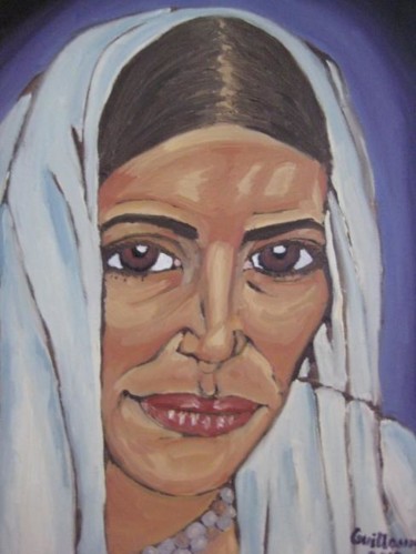 Painting titled "Indian Woman" by Ggf, Original Artwork