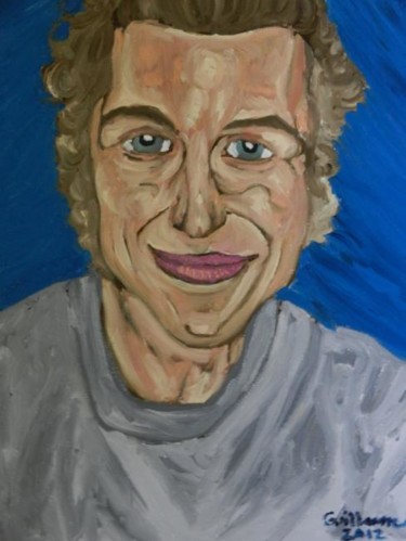 Painting titled "selfportrait" by Ggf, Original Artwork