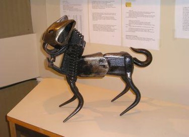 Sculpture intitulée "le chat" par Gérard Gharbi, Œuvre d'art originale
