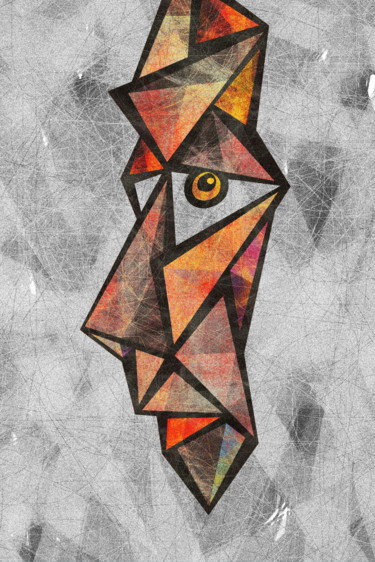 Digitale Kunst mit dem Titel "Portrait" von The King Arter, Original-Kunstwerk, Digitale Malerei