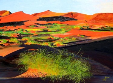 Peinture intitulée "COULEURS DESERT" par Ghislaine Driutti, Œuvre d'art originale