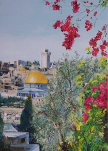 Painting titled "MOSQUEE" by Ghislaine Driutti, Original Artwork