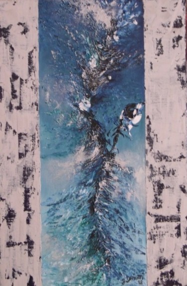 Painting titled "BLUES" by Ghislaine Driutti, Original Artwork