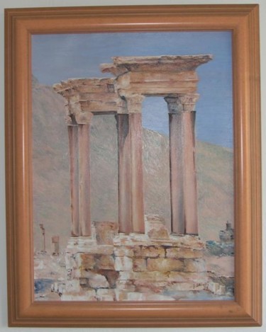 Painting titled "COLONNES" by Ghislaine Driutti, Original Artwork