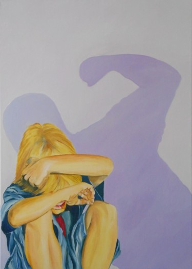 Pintura titulada "Non s'il te plait" por Ghislaine Driutti, Obra de arte original, Oleo
