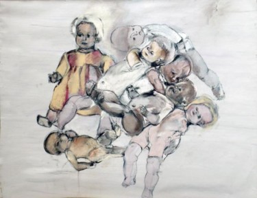 Peinture intitulée "accumulation 3" par Anneghelf, Œuvre d'art originale