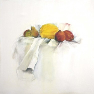 Peinture intitulée "melon et grenades" par Anneghelf, Œuvre d'art originale