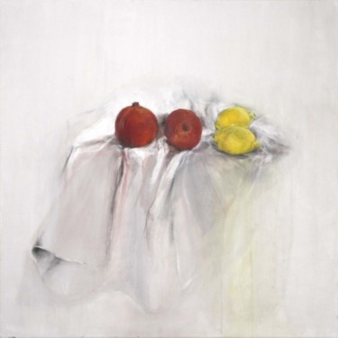 Peinture intitulée "grenades et citrons" par Anneghelf, Œuvre d'art originale